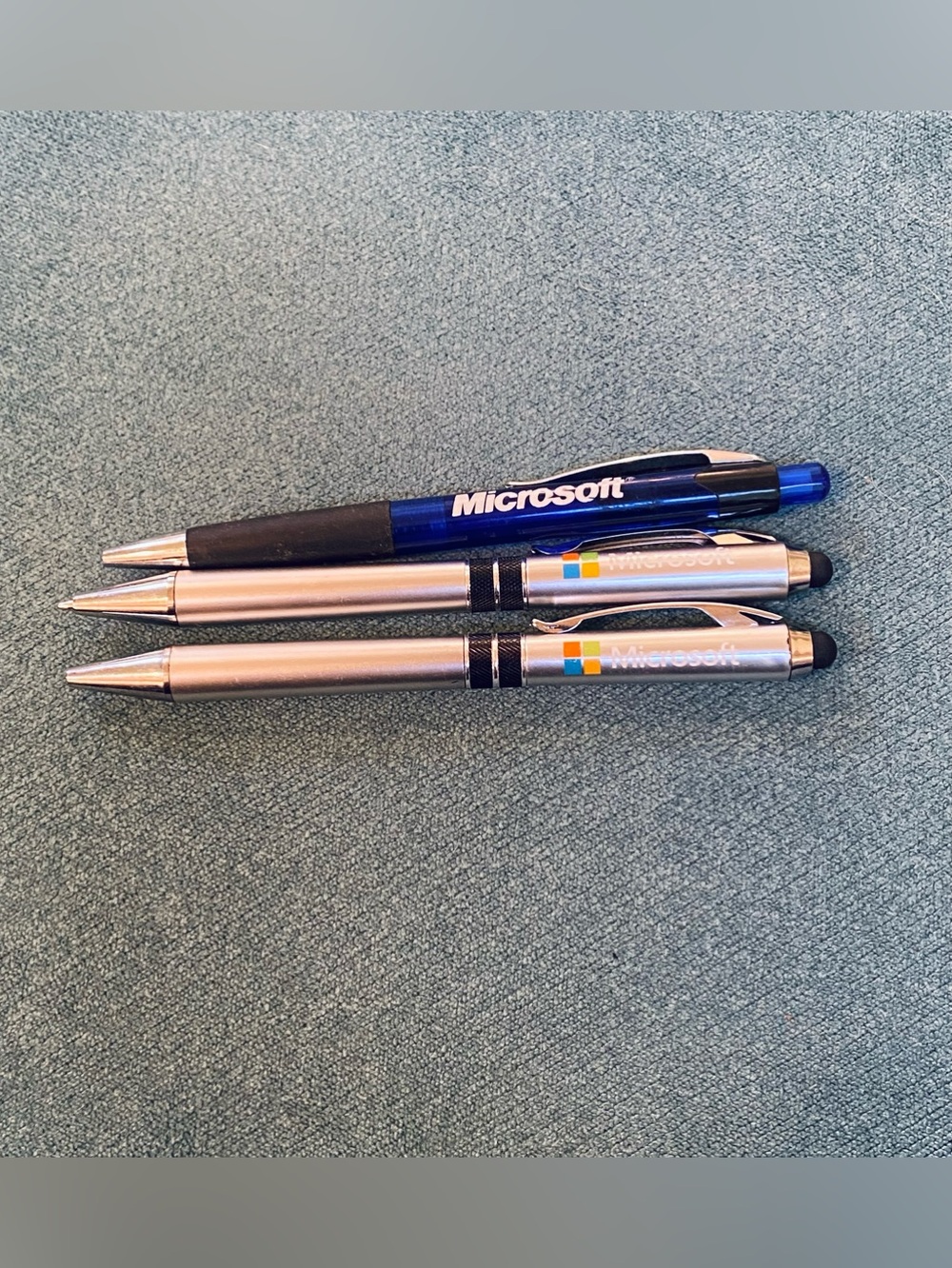 Vintage Microsoft Promotional Pen & Stylus Lot - Set of 3 Swag Collectibles